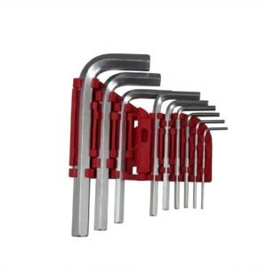 Jeu de 9 clés Allen hexagonales coudées 6 pans BTR